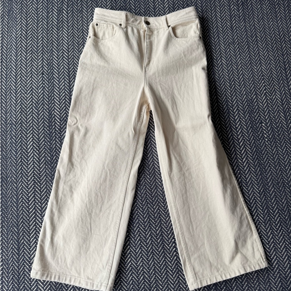 Sezane Ecru LE CROP Jeans